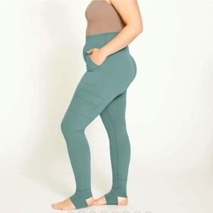 Universal Standard Barre Leggings With Pockets Silver Pine NWT 2XS (6-8)